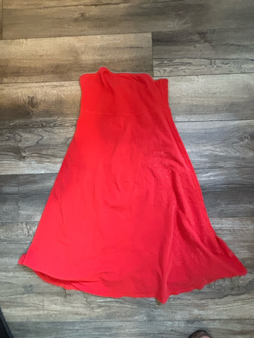 Lululemon Reversible Strapless Dress (2-in-1!) | Coral Red / Grey | Size 4 - Picture 6 of 8